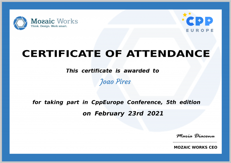 CppEurope Conference 2021